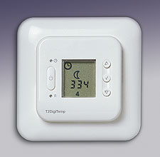 T2DigiTemp - Elektronischer Fussbodenthermostat mit integrierter Zeitschaltuhr und Bodentemperaturfühler